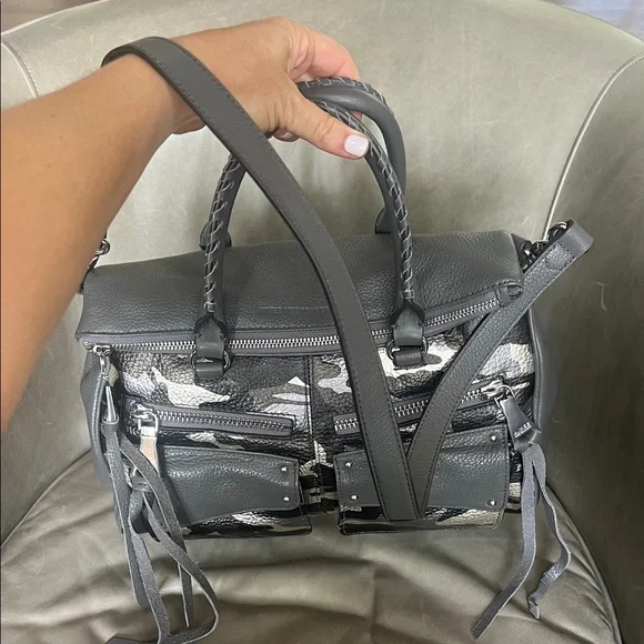 Aimee Kestenberg Metallic Camouflage Satchel. Never used. - Picture 7 of 8